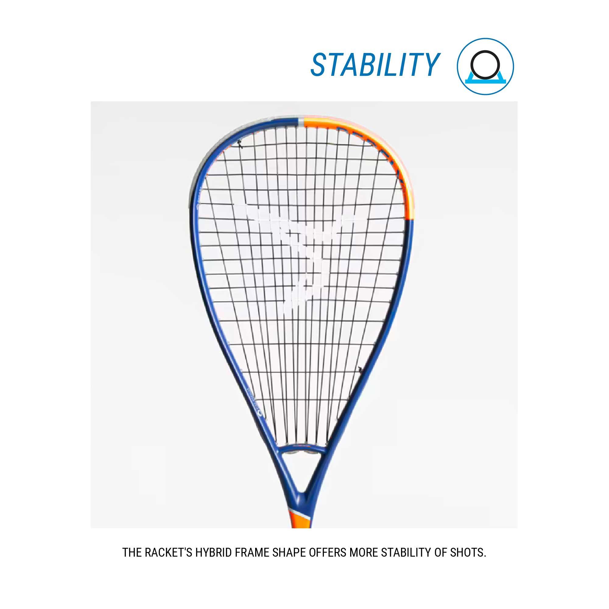 Adult Squash Racket SR135 Speed Orange
