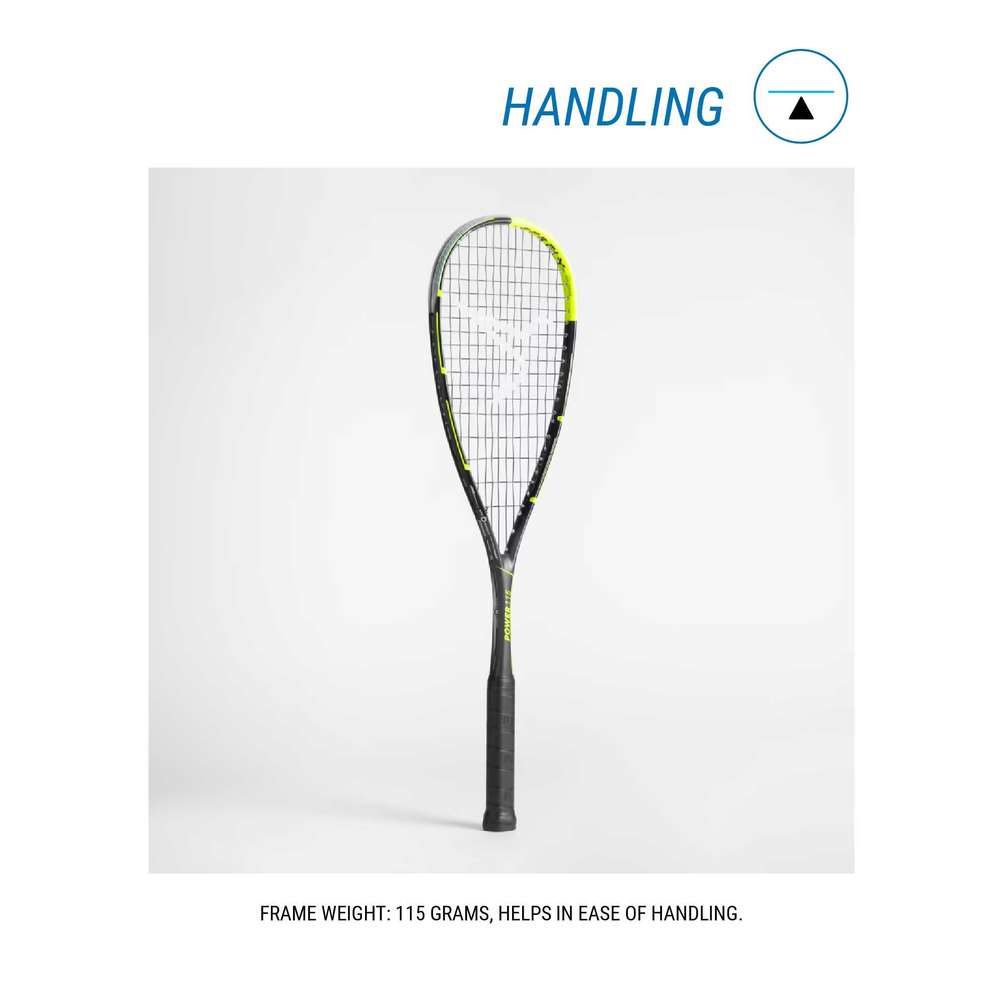 Adult Squash Racket SR115 Fluorescent Green