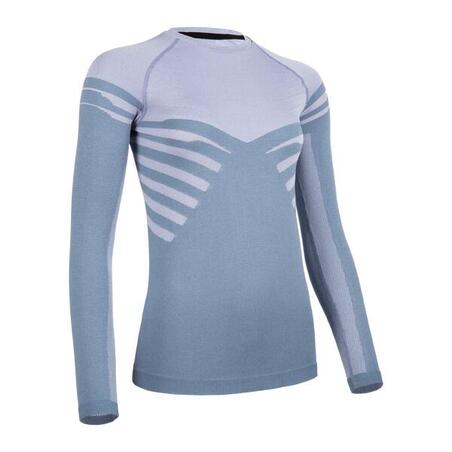 Sömlös tröja för traillöpning Seamless Comfort dam blå/lila 