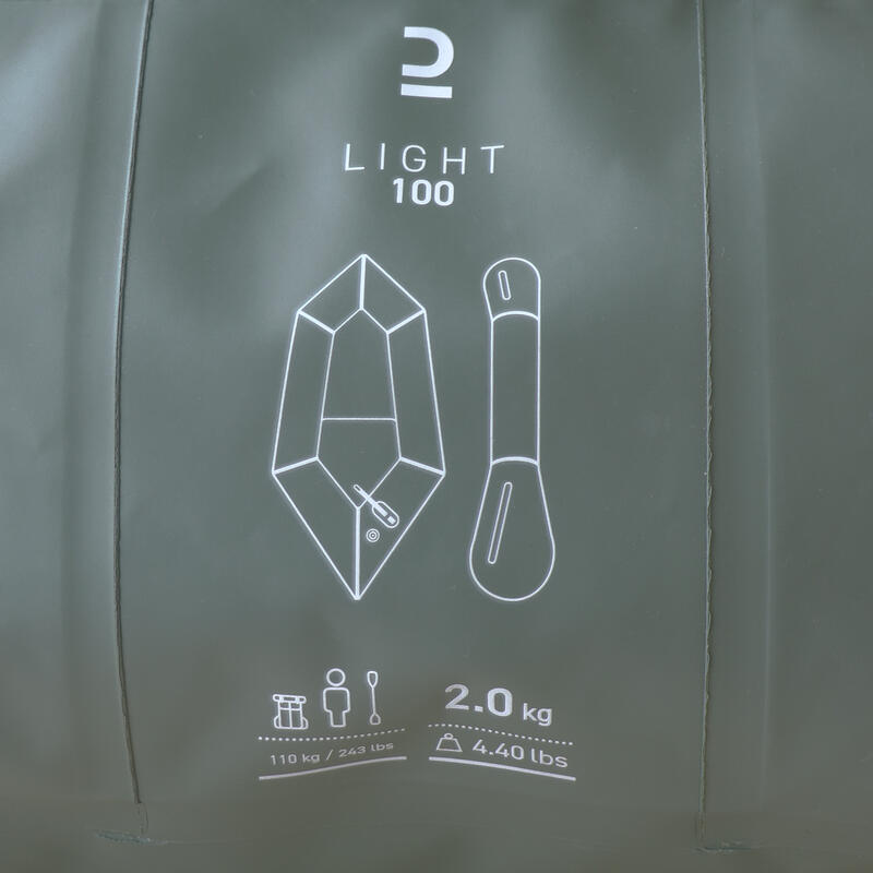 Kayak packraft 100 ultracompacto hinchable 1 Plaza Itiwit