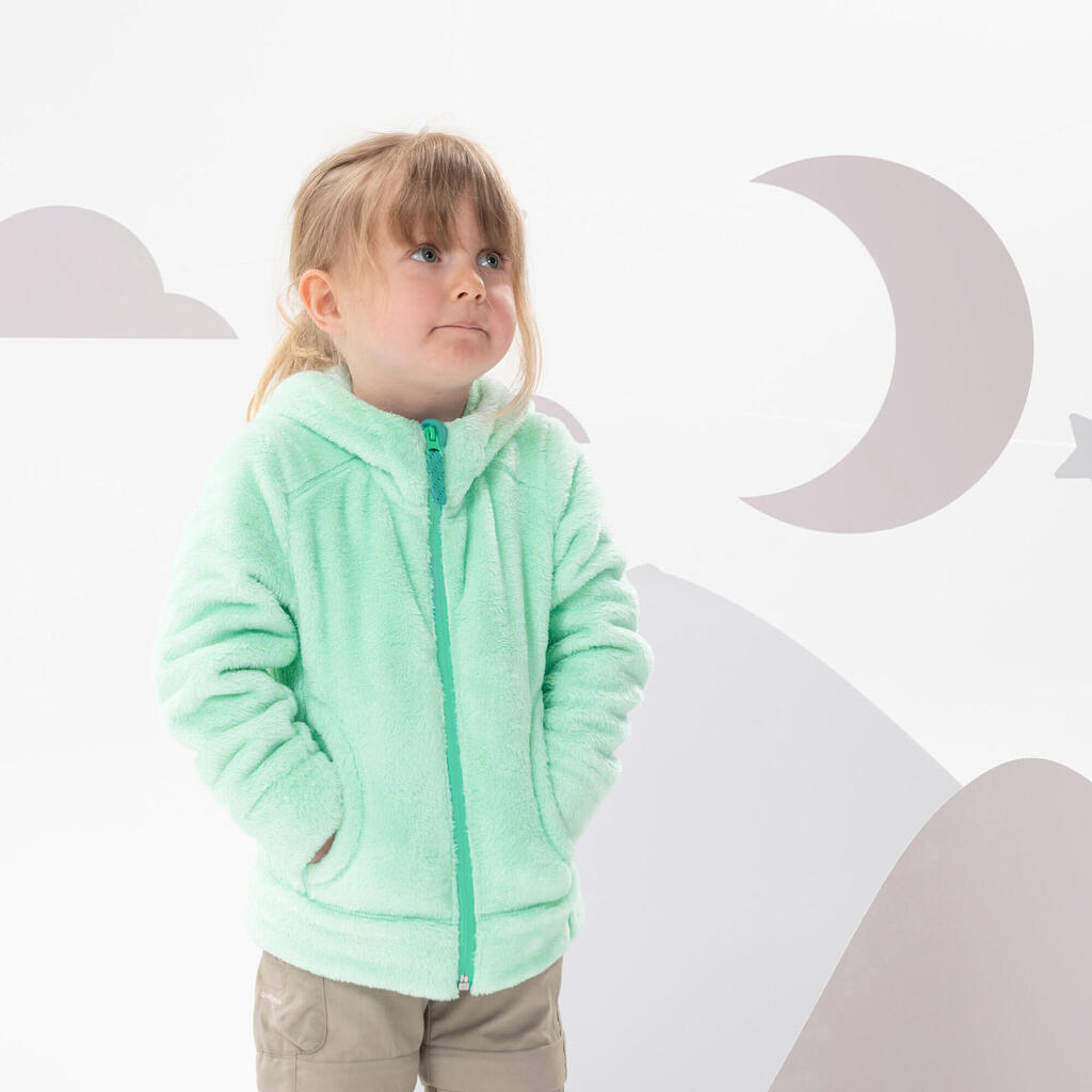 Fleecejacke Winterjacke Kleinkinder Gr. 92–116 - MH500 türkis 