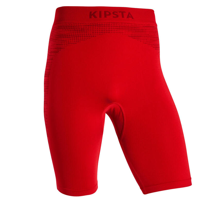 SOUS-SHORT FOOTBALL ADULTE ROUGE KEEPDRY 500