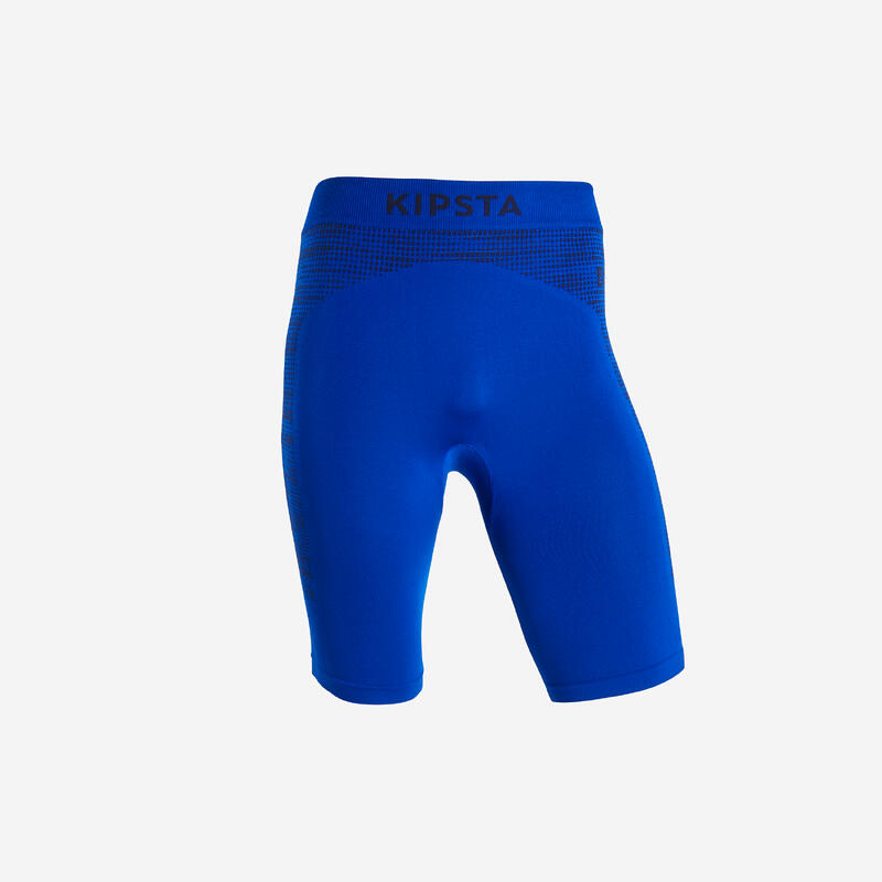 THERMOSHORT VOOR VOETBAL VOOR VOLWASSENEN KEEPDRY 500 INDIGO