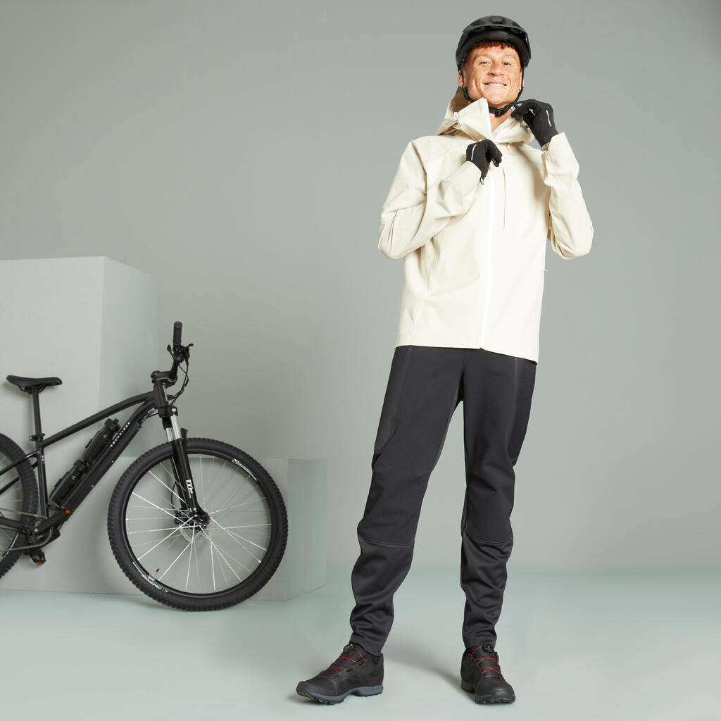Pánske zimné nohavice EXPL 500 na horskú cyklistiku čierne