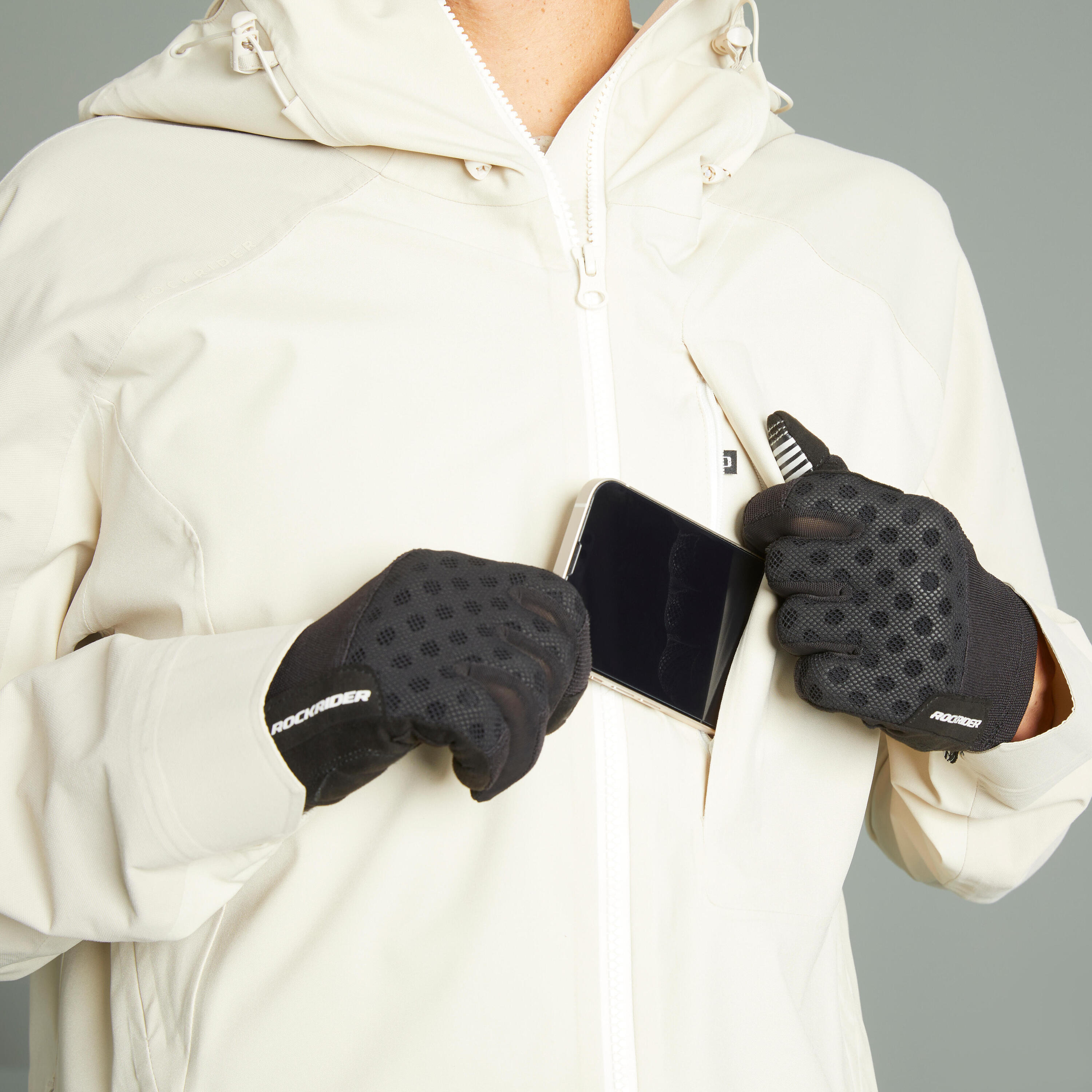 Rainproof MTB Jacket EXPL 700 - Beige 8/12
