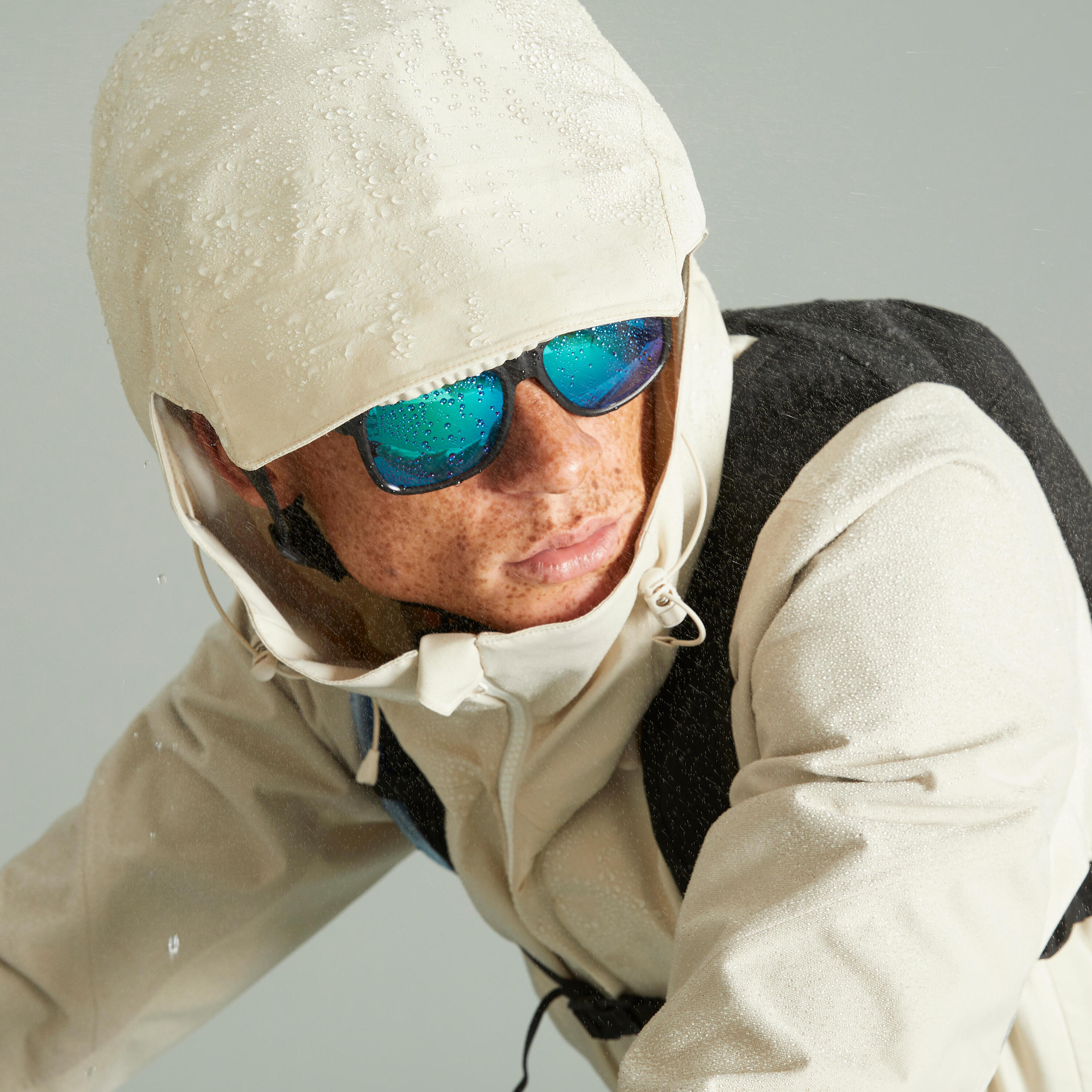 Rainproof MTB Jacket EXPL 700 - Beige 5/12