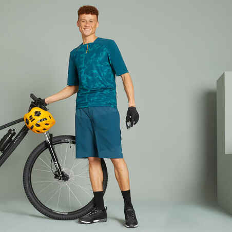 Men's MTB Cargo Shorts - Blue/Green