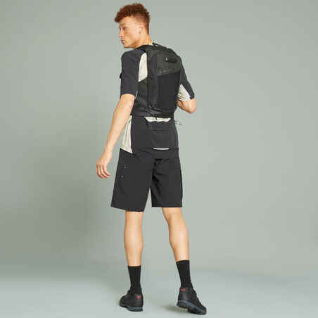 Men's Mountain Bike Cargo Shorts - Black