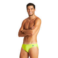 Maillot De Bain Slip Natation Homme Arena Santa Jaune OS