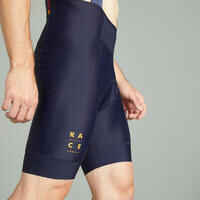 Men's Mountain Biking Bib Shorts Race 720 - Blue/Ochre