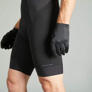 Culotte ciclismo corto con tirantes MTB hombre Rockrider Racer negro
