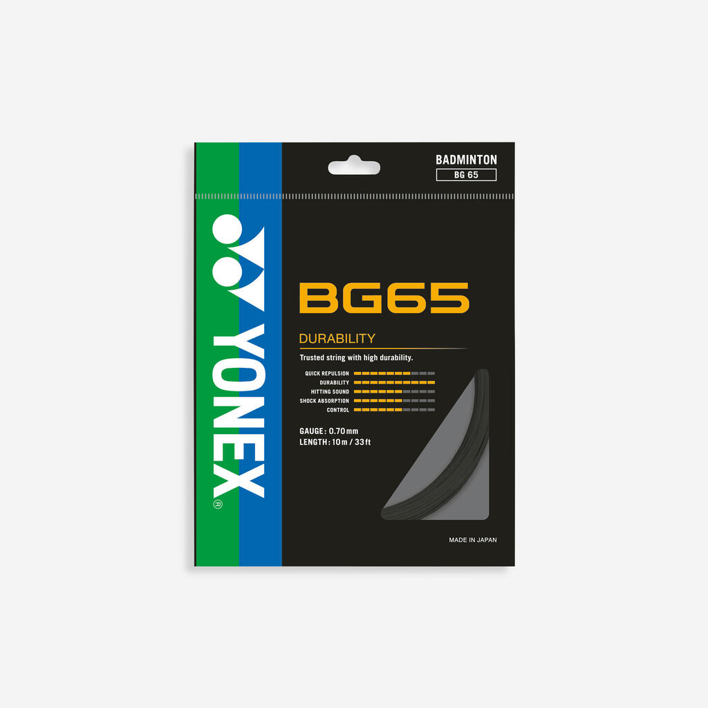 BG 65 Badminton String - Black