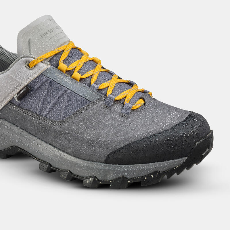 Scarpe trekking uomo MH500 impermeabili grigie