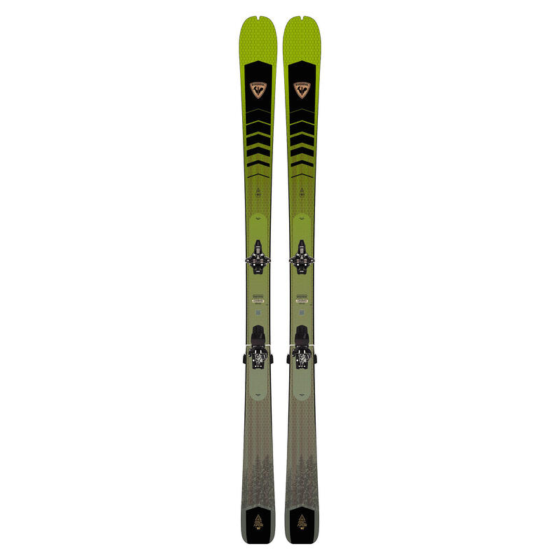 SKIS DE RANDONNÉE HOMME - ESCAPER 80 ROSSIGNOL HOMME VERT/NOIR