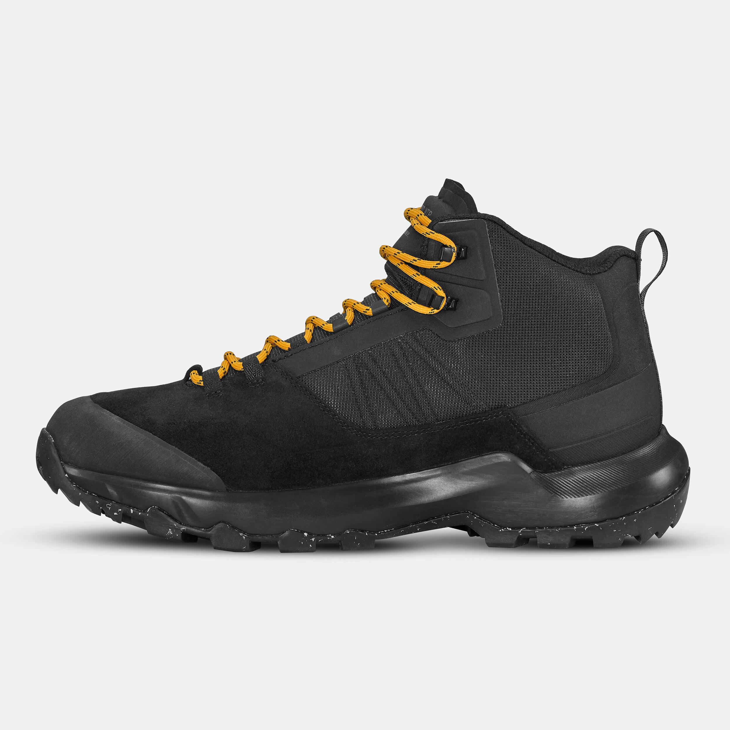 Men's Waterproof Mountain Walking Shoes - MH500 Mid - Black 5/7