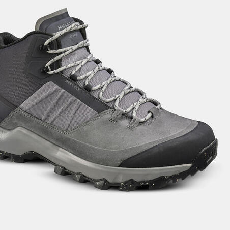 Chaussures imperméables de randonnée montagne - MH500 MID gris - homme