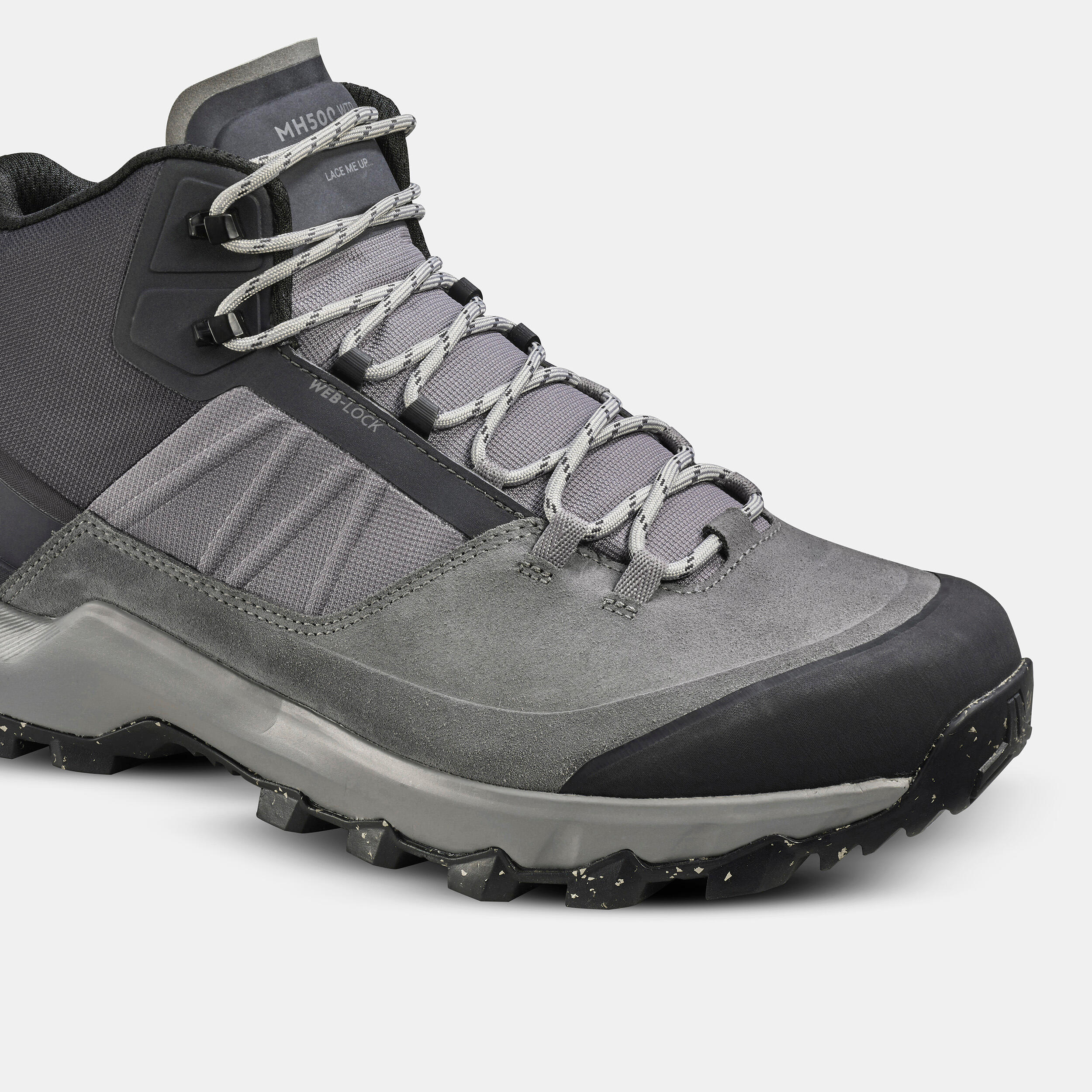 Men's waterproof mountain hiking shoes - MH500 Mid - Grey 6/6