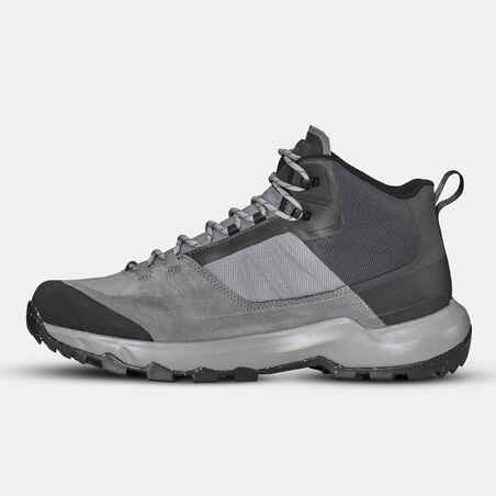 Men's waterproof mountain hiking shoes - MH500 Mid - Grey