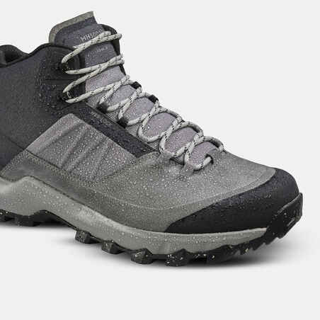 Men's waterproof mountain hiking shoes - MH500 Mid - Grey