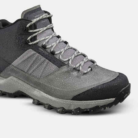 נעלי טיולי הרים עמידות למים לגברים - MH500 Mid - אפור