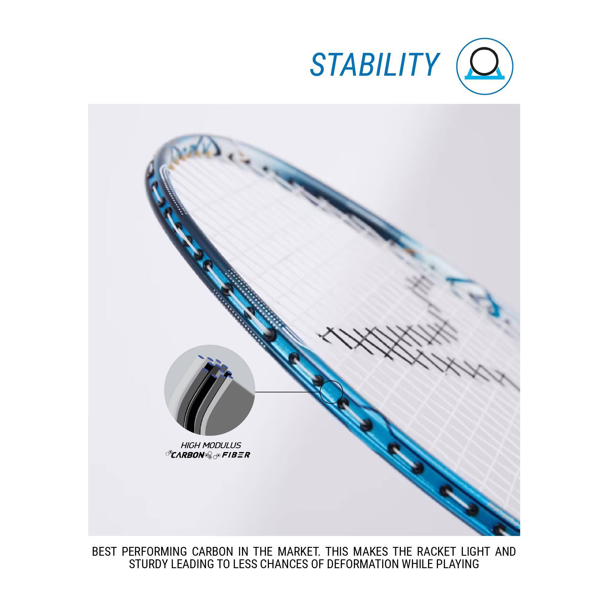 Adult Badminton Racket BR 990 C Dark Blue -  4