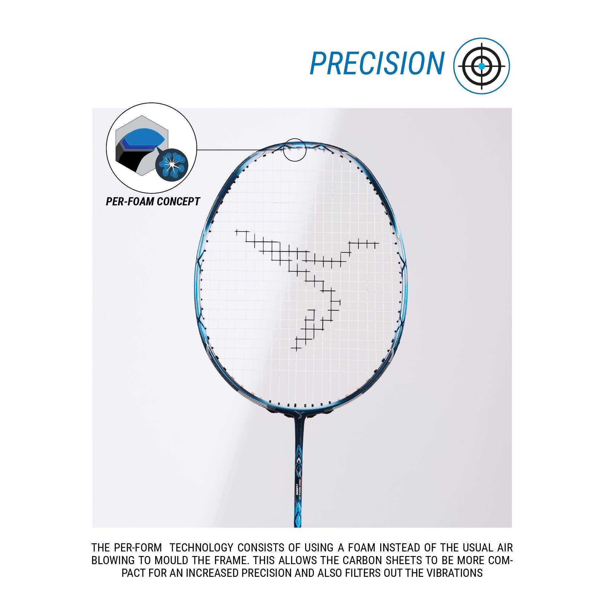 Adult Badminton Racket BR 990 C Dark Blue -  2