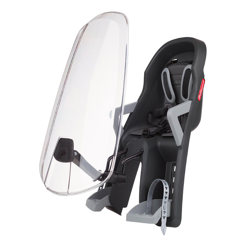 Seggiolino anteriore bici per bambino Polisport GUPPY Mini grigio