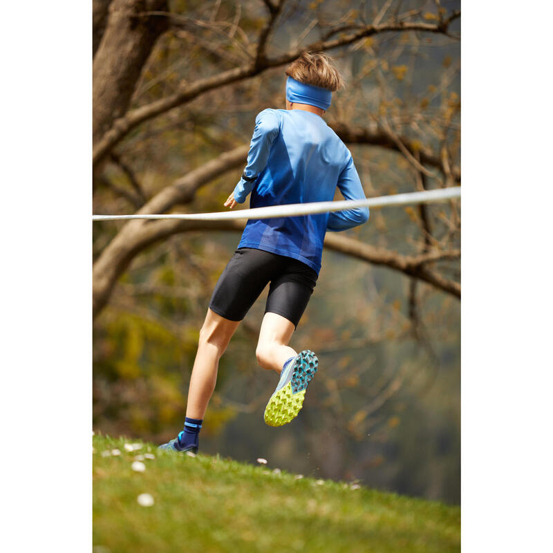 Mallas cortas running Niños transpirables Kiprun dry negras