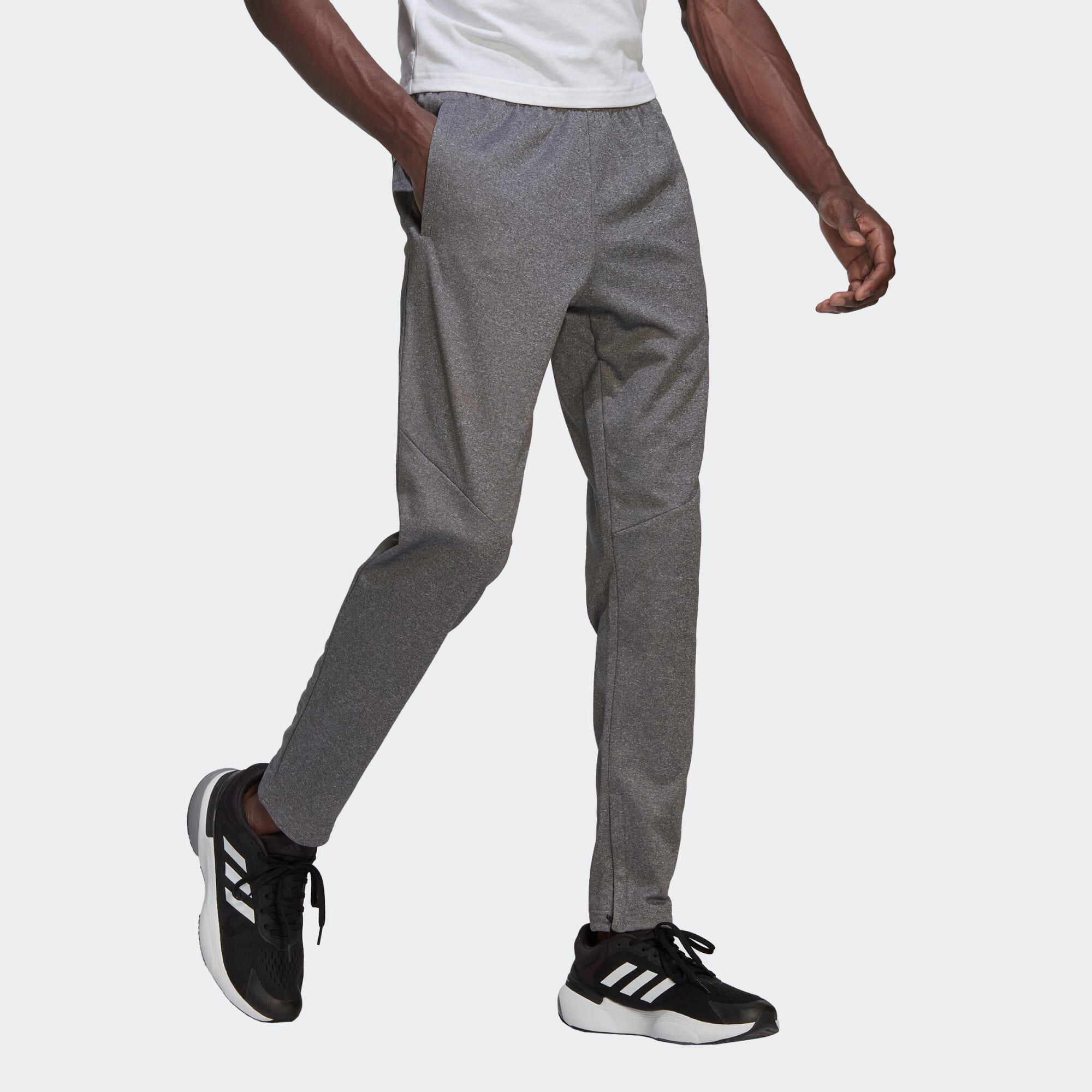Pantalon de trening Fitness cardio cu logo Gri Bărbați adidas