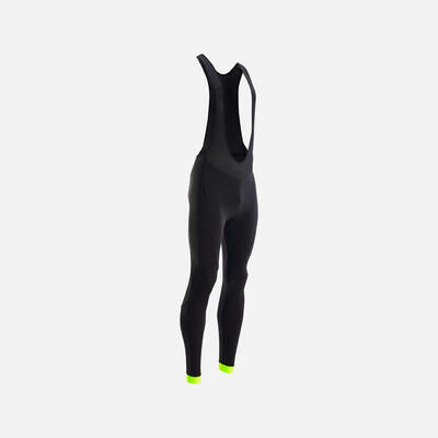 Lange fietsbroek met bretels rc100 winter