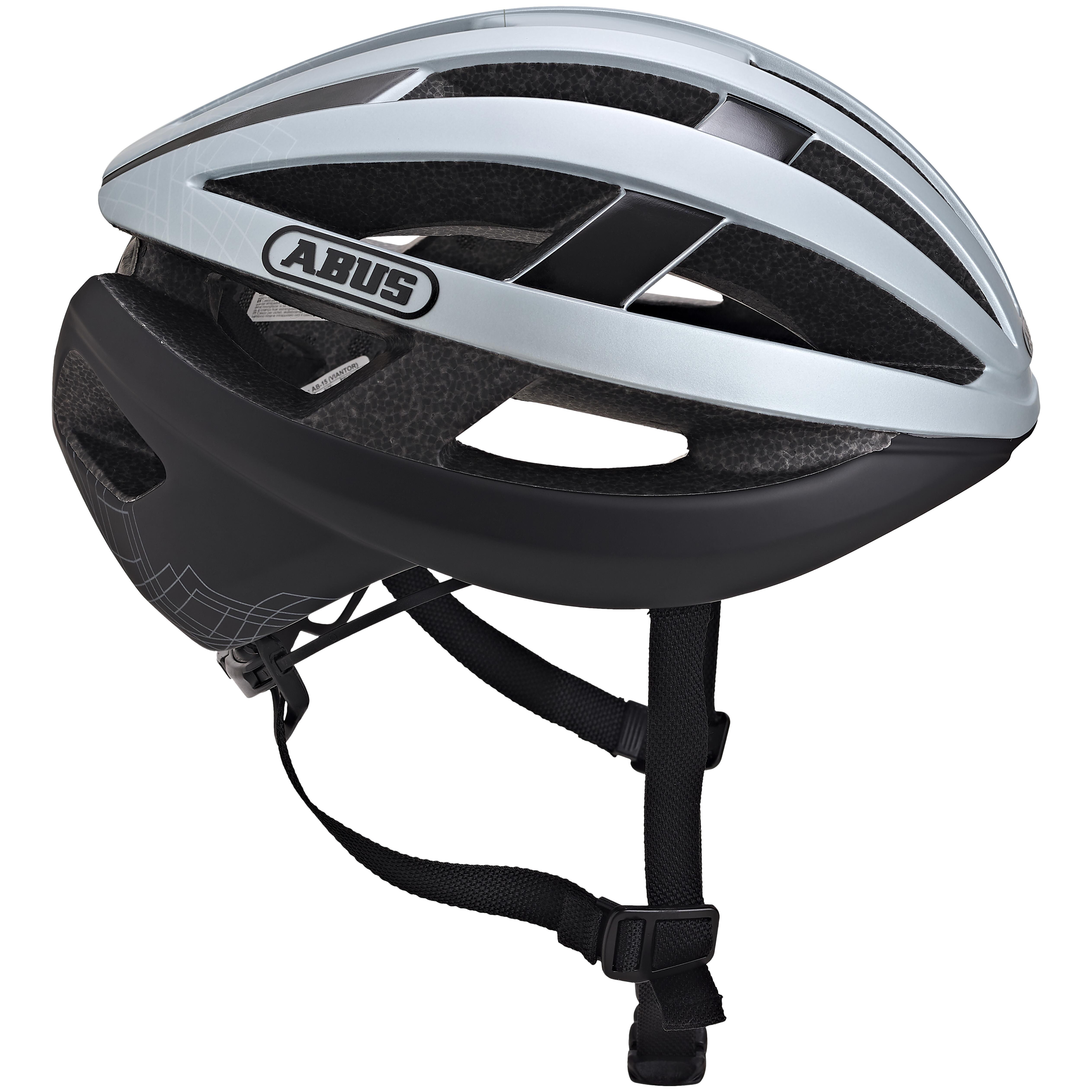 ABUS CASCO DA CICLISMO SU STRADA VIANTOR SILVER