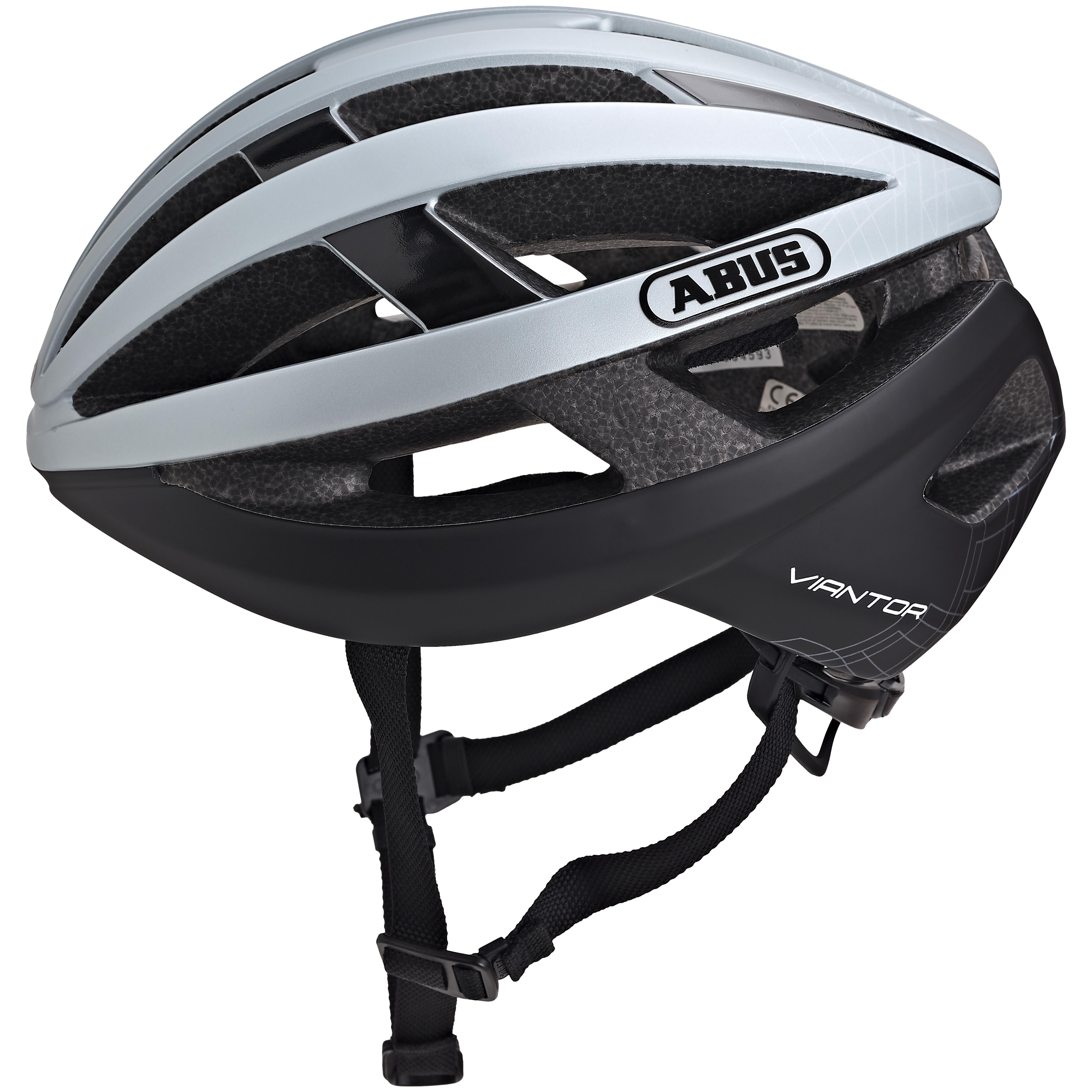 ABUS CASCO DA CICLISMO SU STRADA VIANTOR SILVER