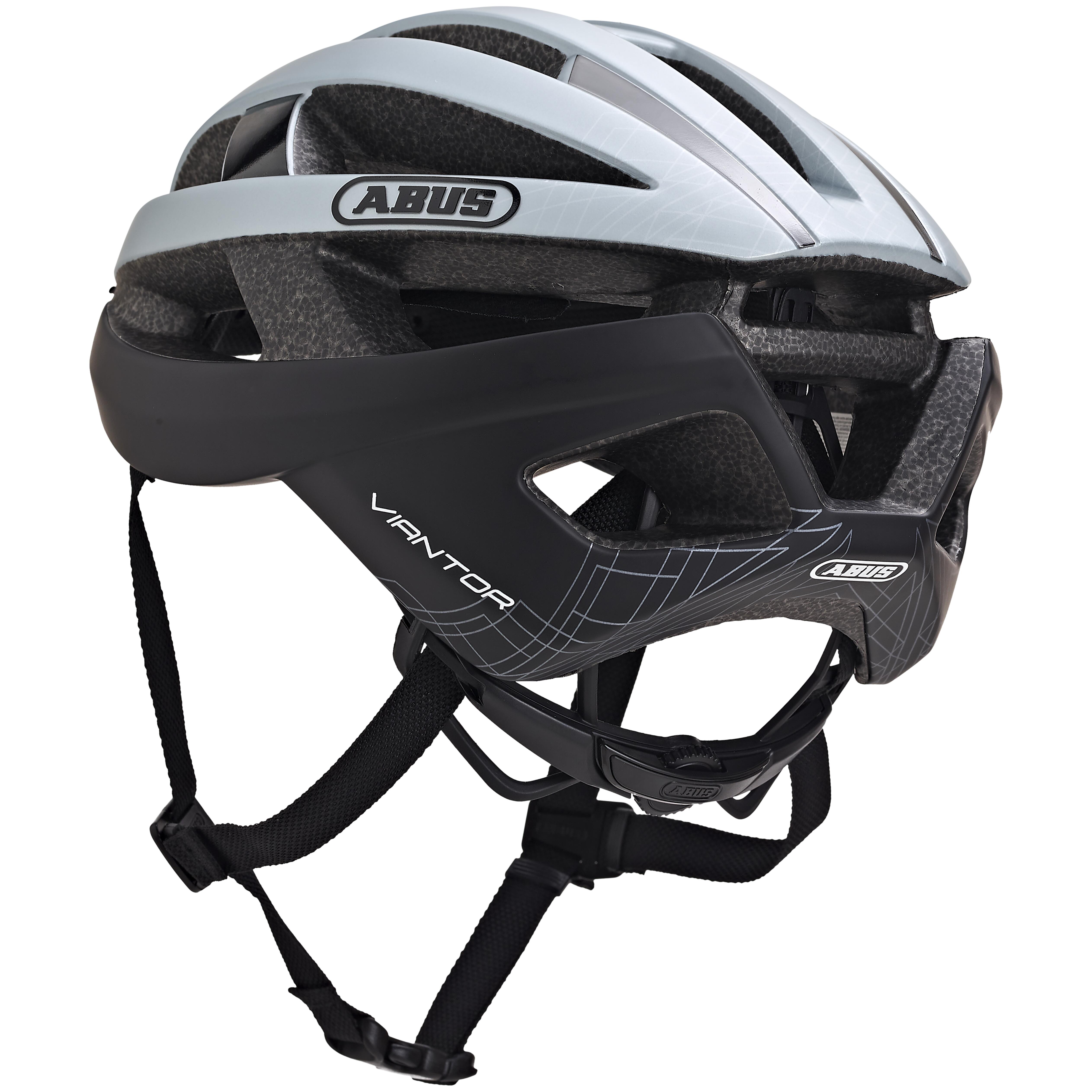 ABUS CASCO DA CICLISMO SU STRADA VIANTOR SILVER