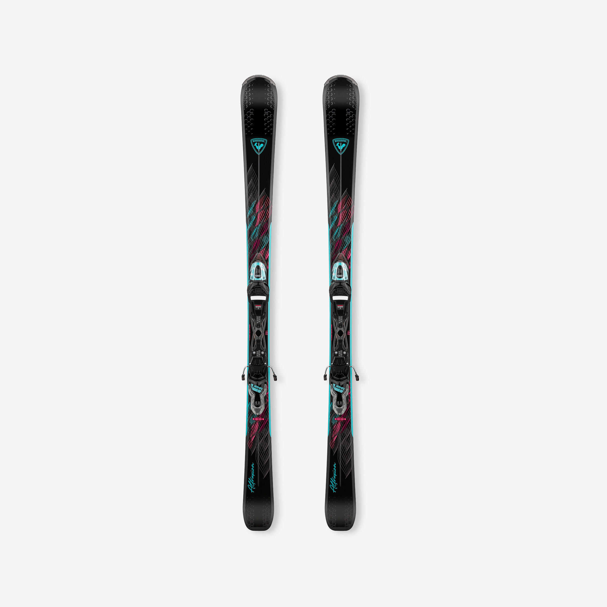 ROSSIGNOL WOMEN'S DOWNHILL SKI WITH BINDINGS - ROSSIGNOL ATTRAXION 