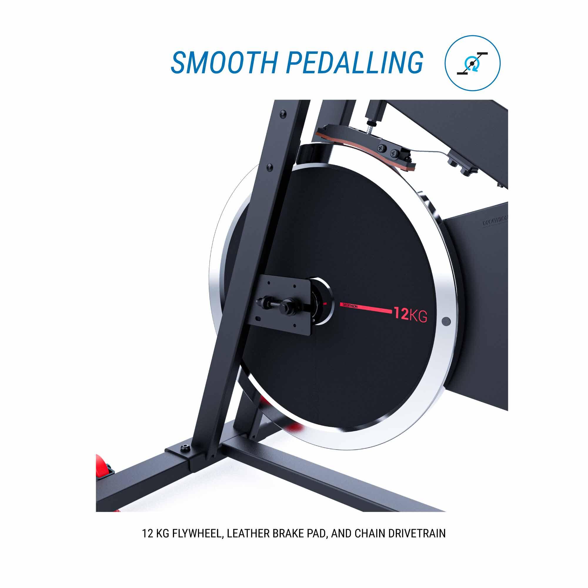 Exercise Bike 12 kg flywheel – Biking 100 - DOMYOS