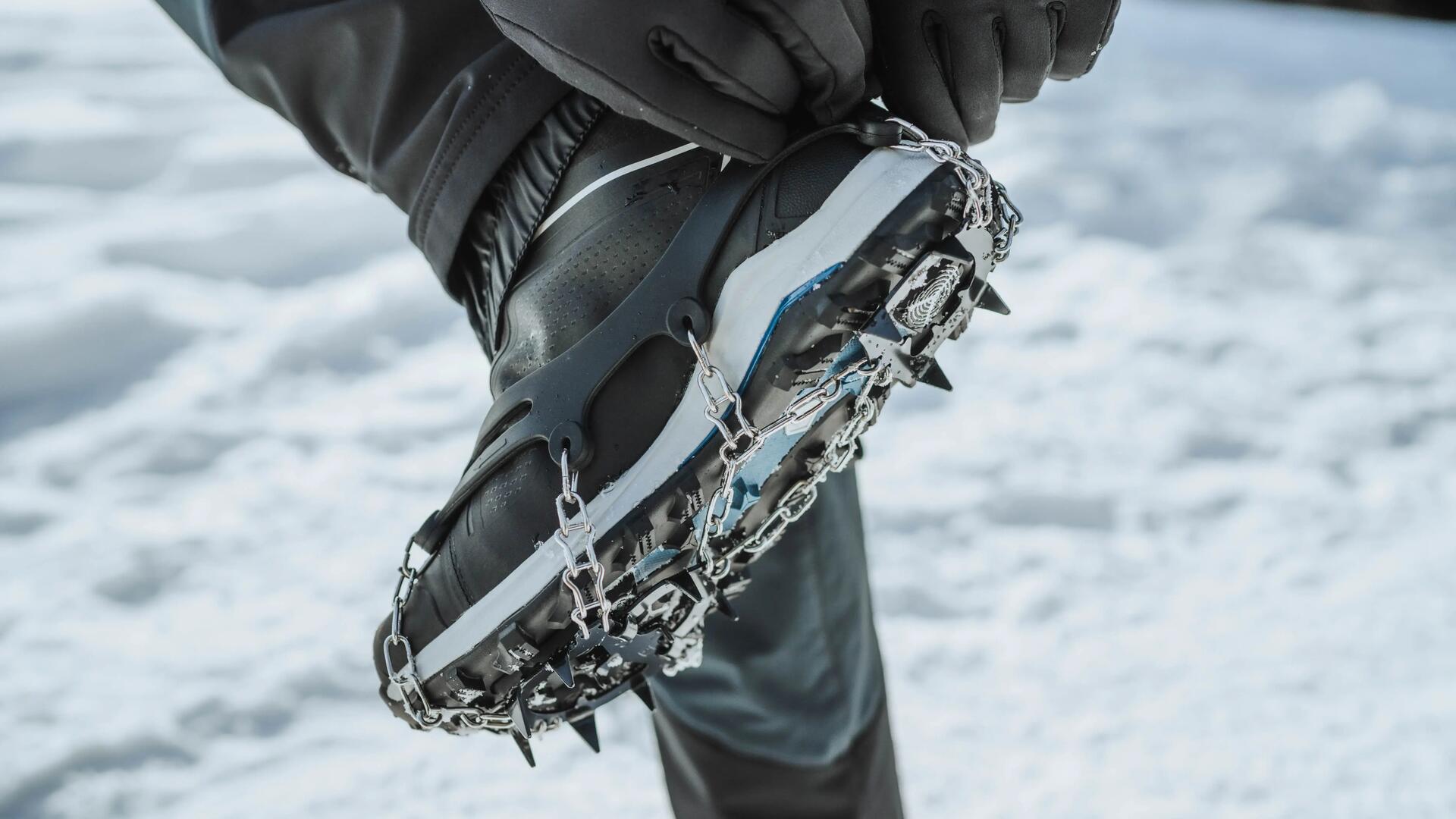 Schoenkettingen voor wandelen in de sneeuw SH900 zwart