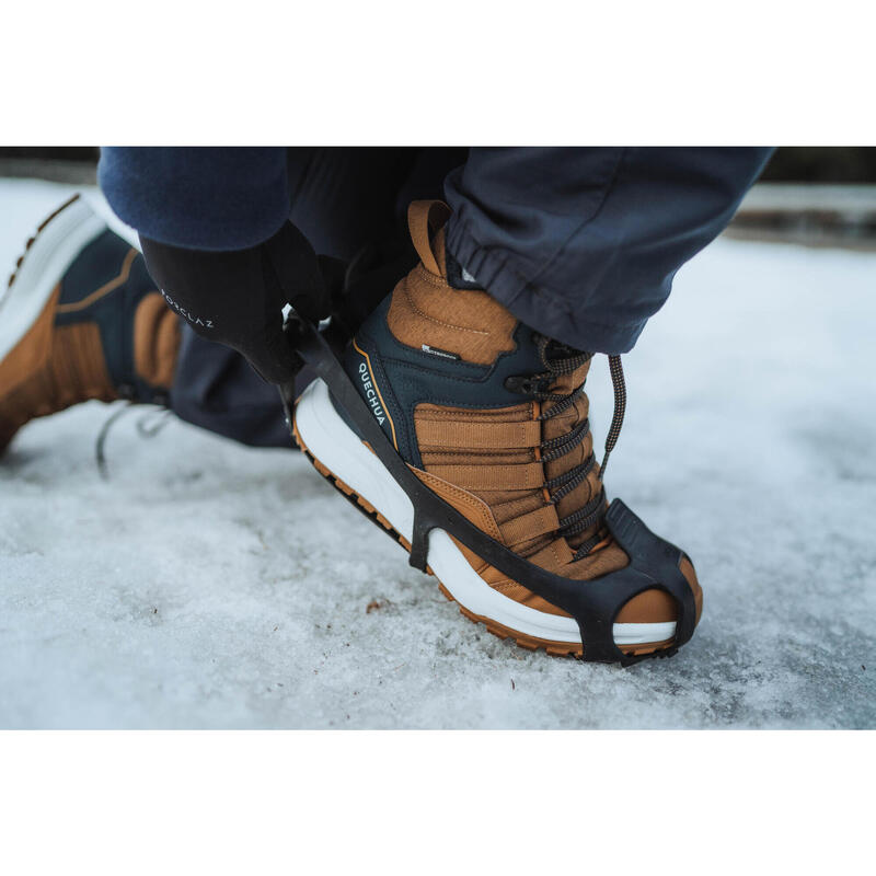 Crampons à neige de randonnée spikes SH100 noir
