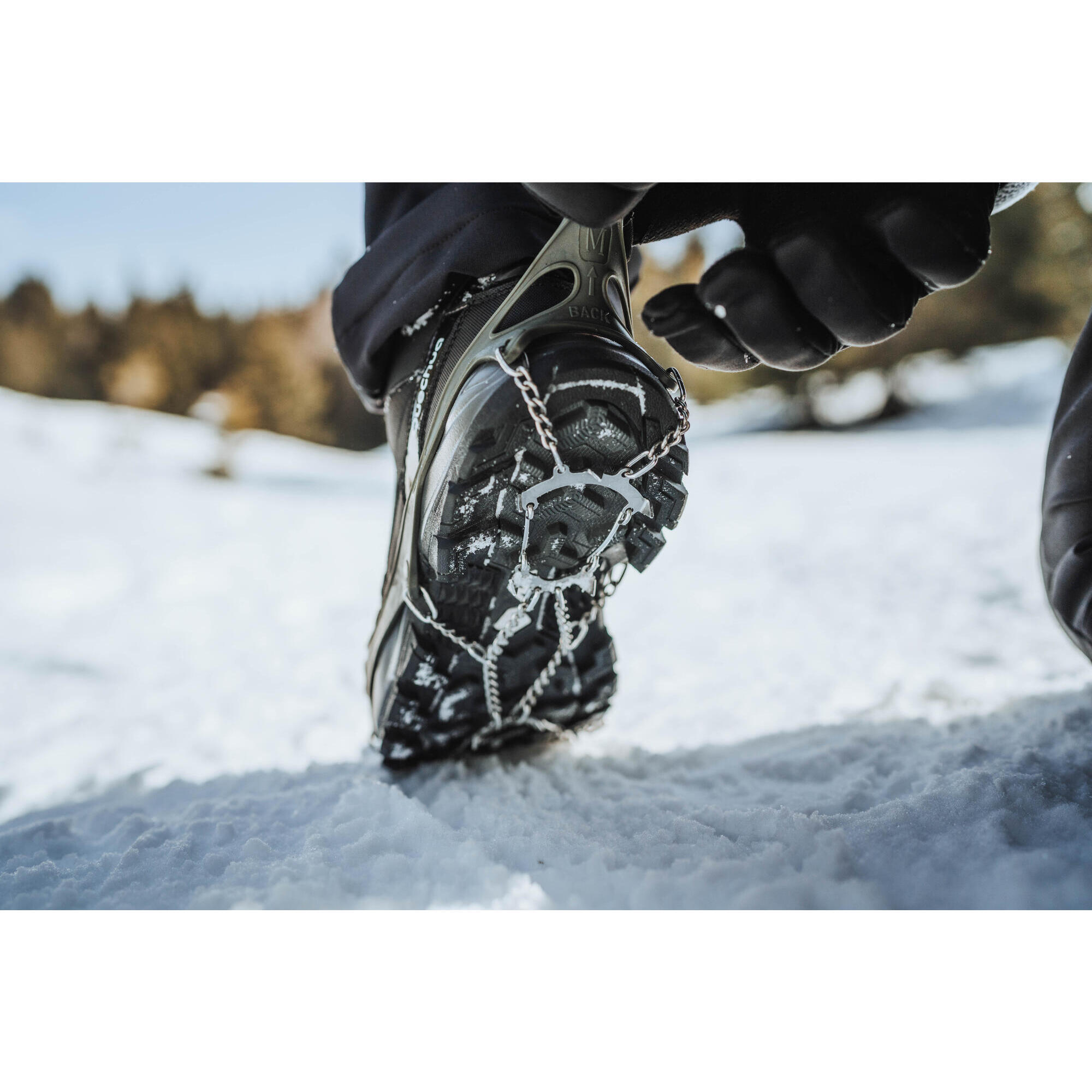 SNOW CRAMPONS - SH500 MOUNTAIN LIGHT - ADULT - S TO XL