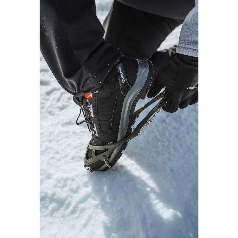 Outdoor Karda Yürüyüş Kramponu - Siyah - SH500 Mountain Light