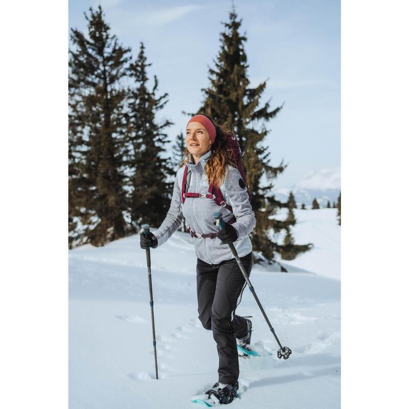 Fleecejacke Damen warm Winterwandern - SH500 Mountain