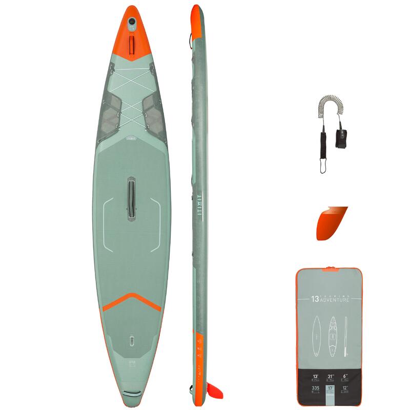 Nafukovací paddleboard turistický X500 13"-31' zelený