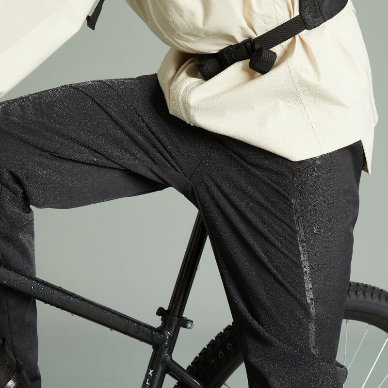 PANTALON MTB iarnă Negru Bărbați