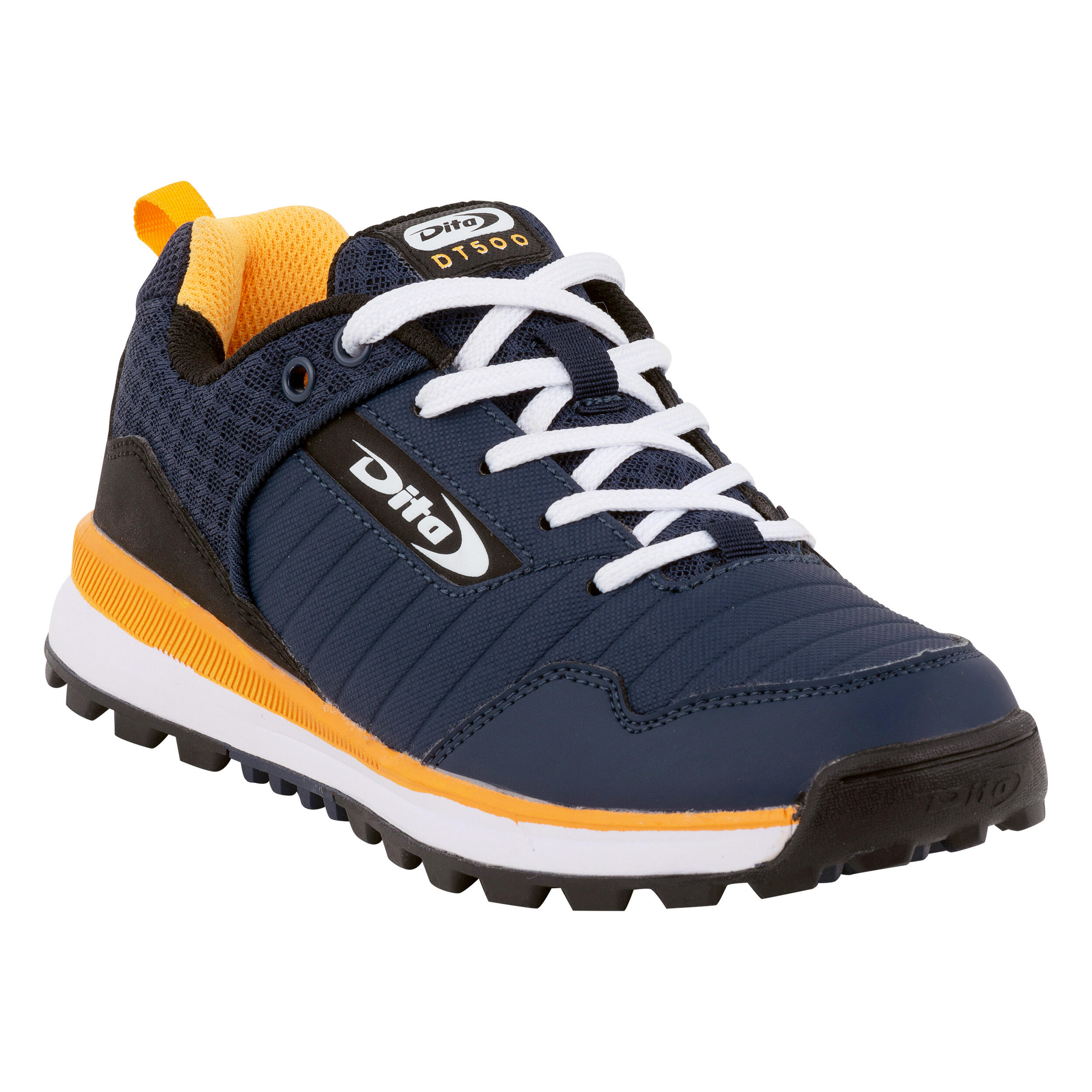 Teens' Moderate-Intensity Hockey Shoes DT500 - Blue/Yellow 7/7