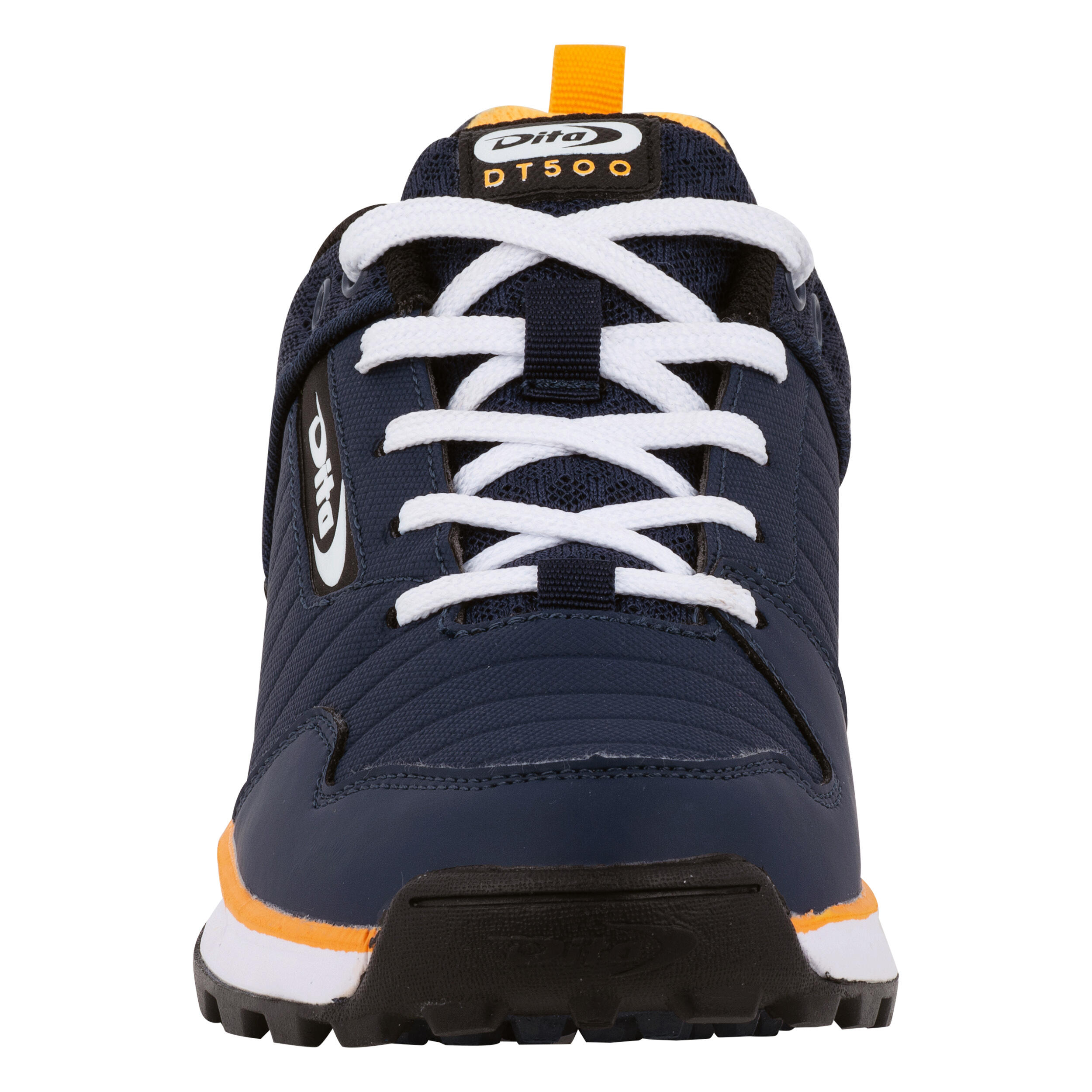 Teens' Moderate-Intensity Hockey Shoes DT500 - Blue/Yellow 3/7