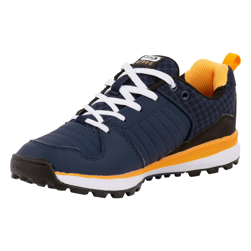 Zapatillas de hockey adolescente intensidad media DT500 azul amarillo 