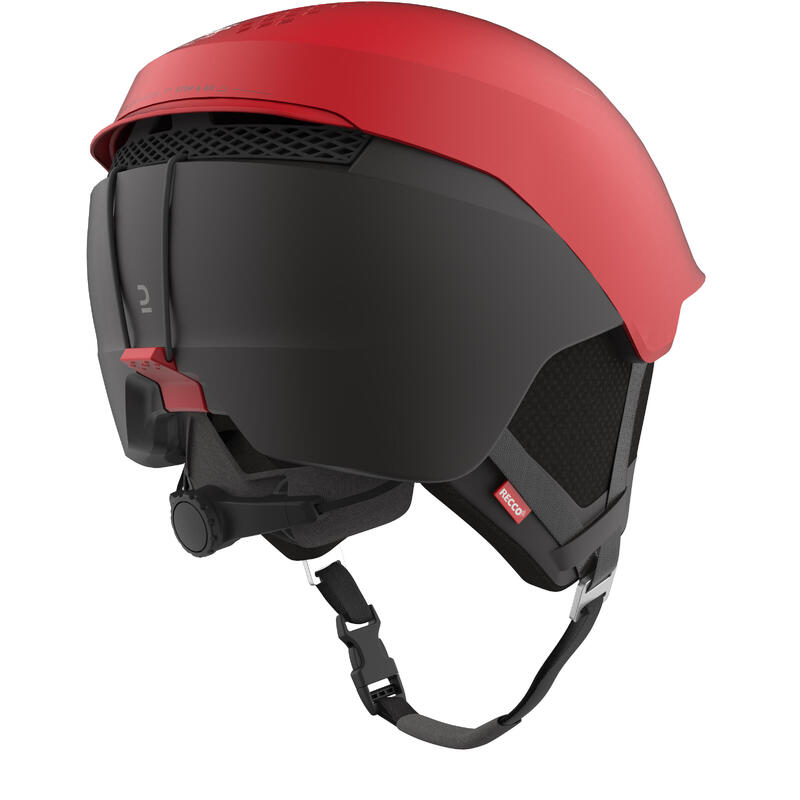 Casco Esquí Freeride y Snowboard Wedze Adulto FR900 Rojo Tecnología Mips