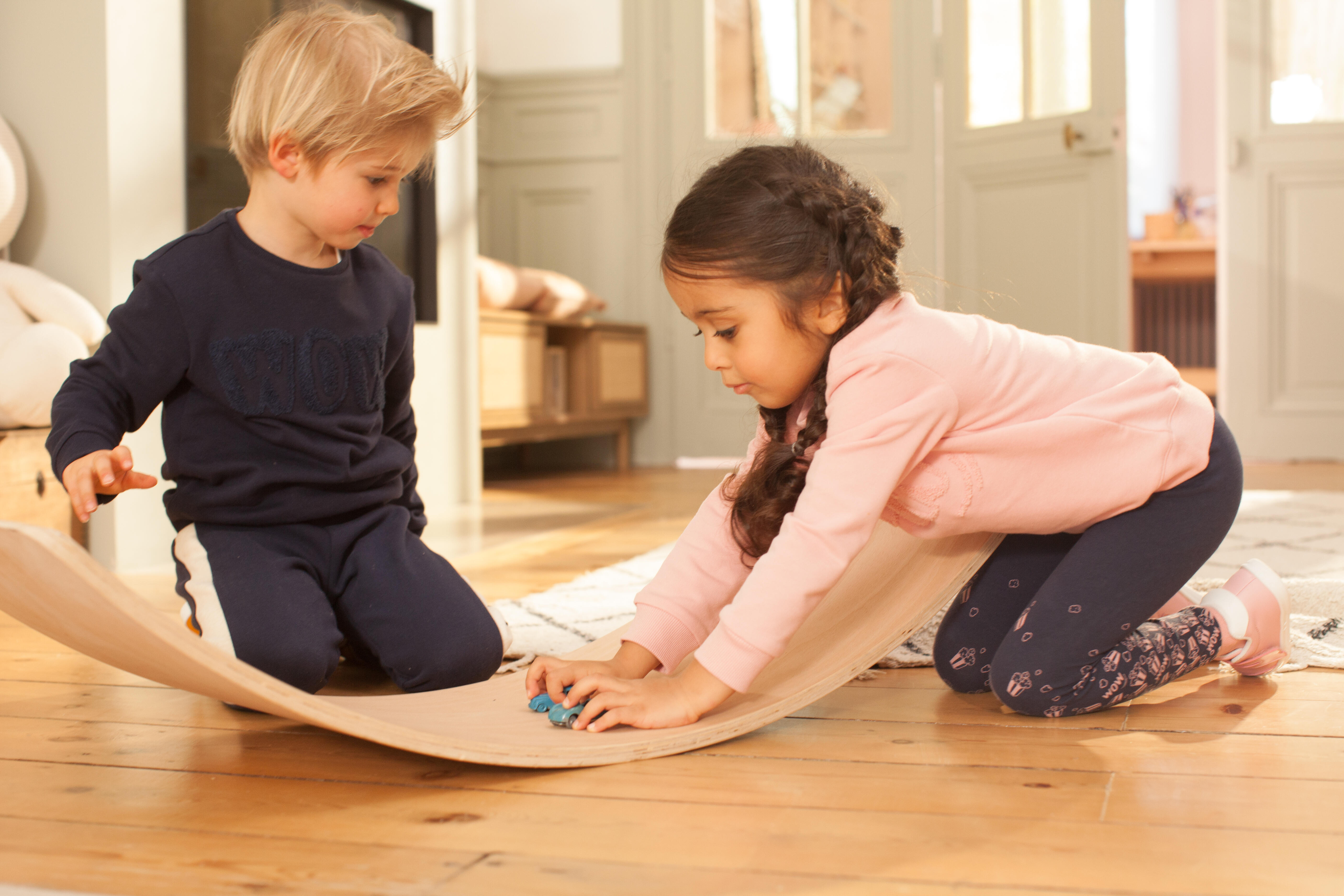 Kids’ Sweatshirt – Basic Navy Blue with Motifs - DOMYOS