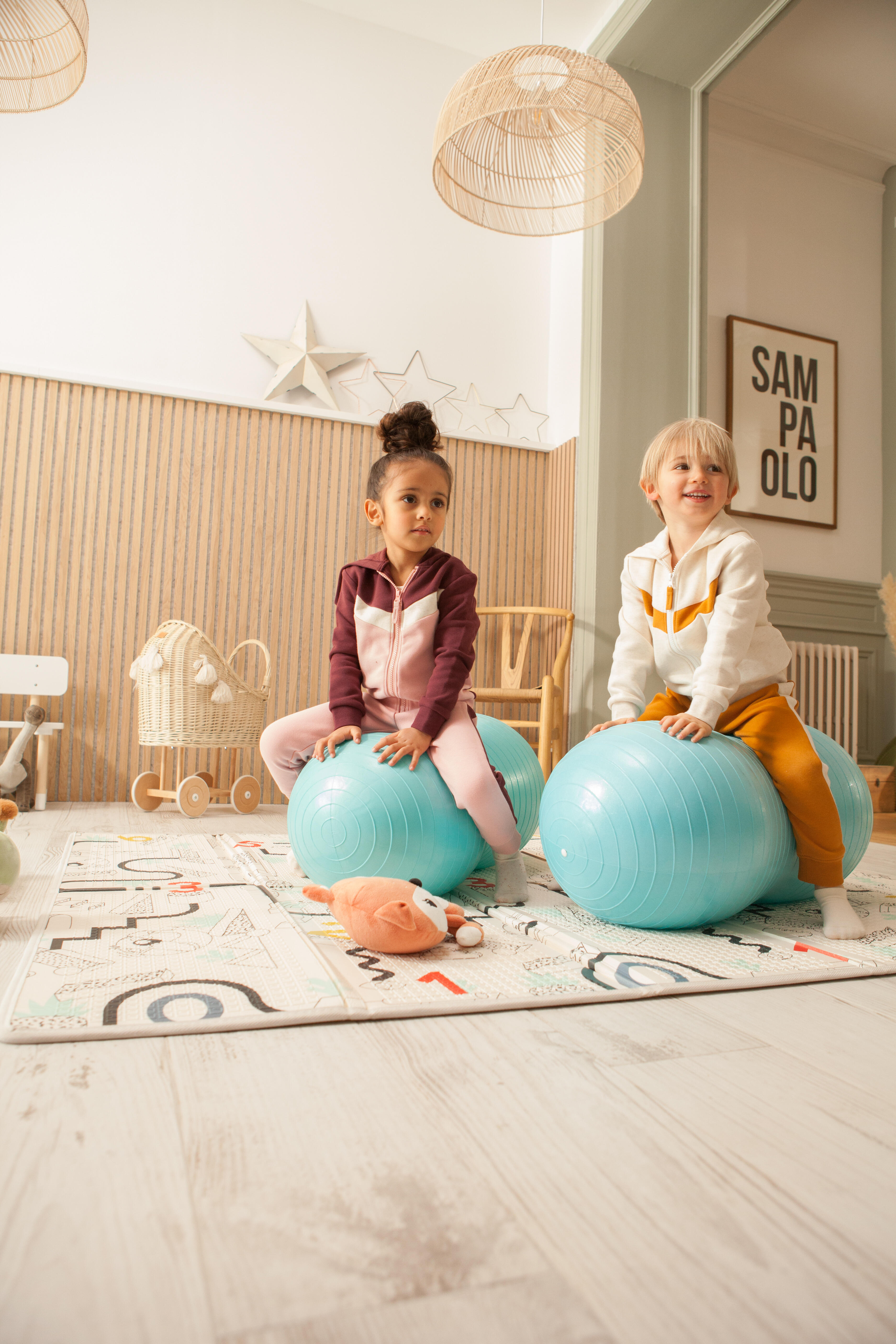 Kids’ Warm Sweatshirt – Pink - DOMYOS