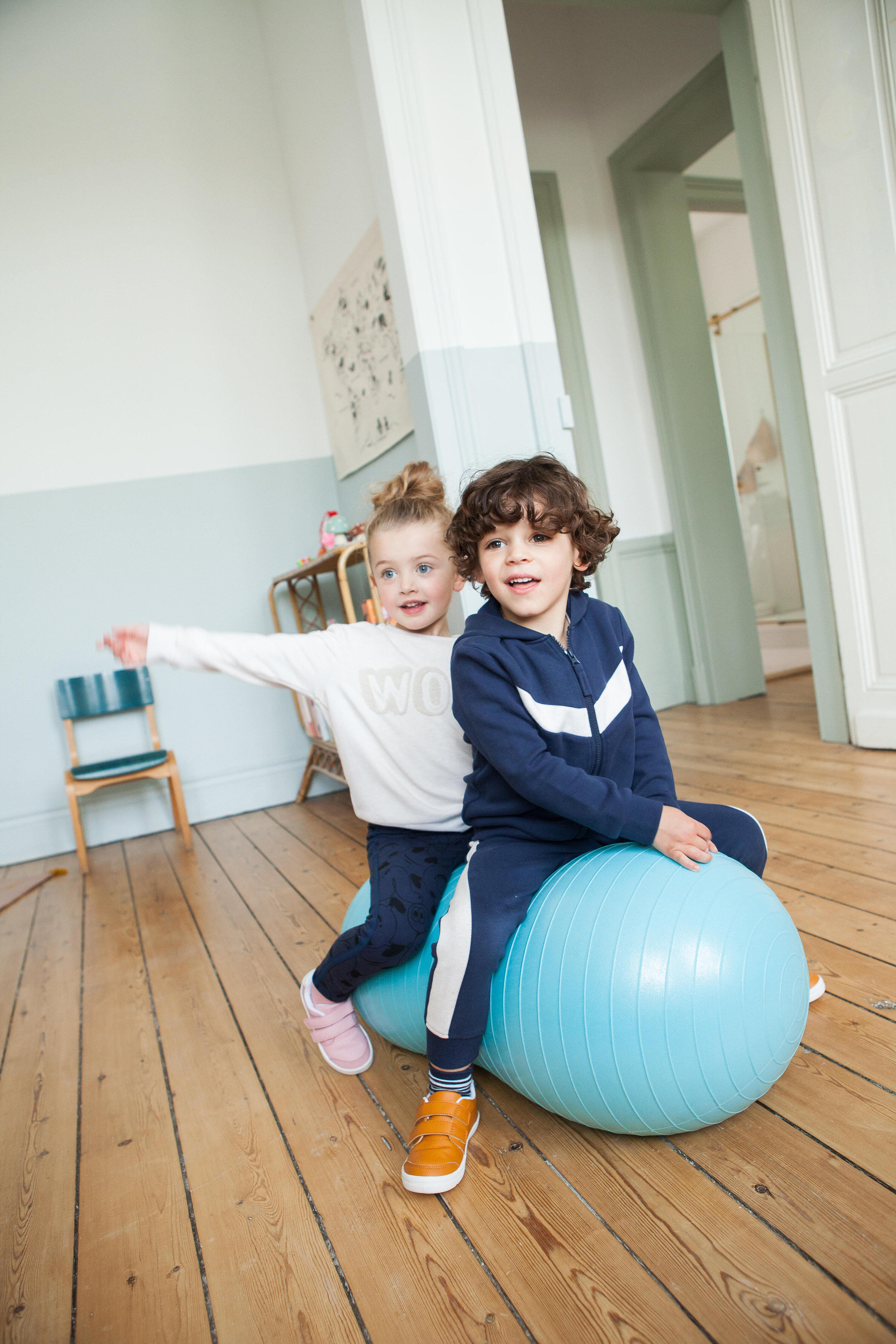 Chandail à glissière bébé – Basique bleu 8/8