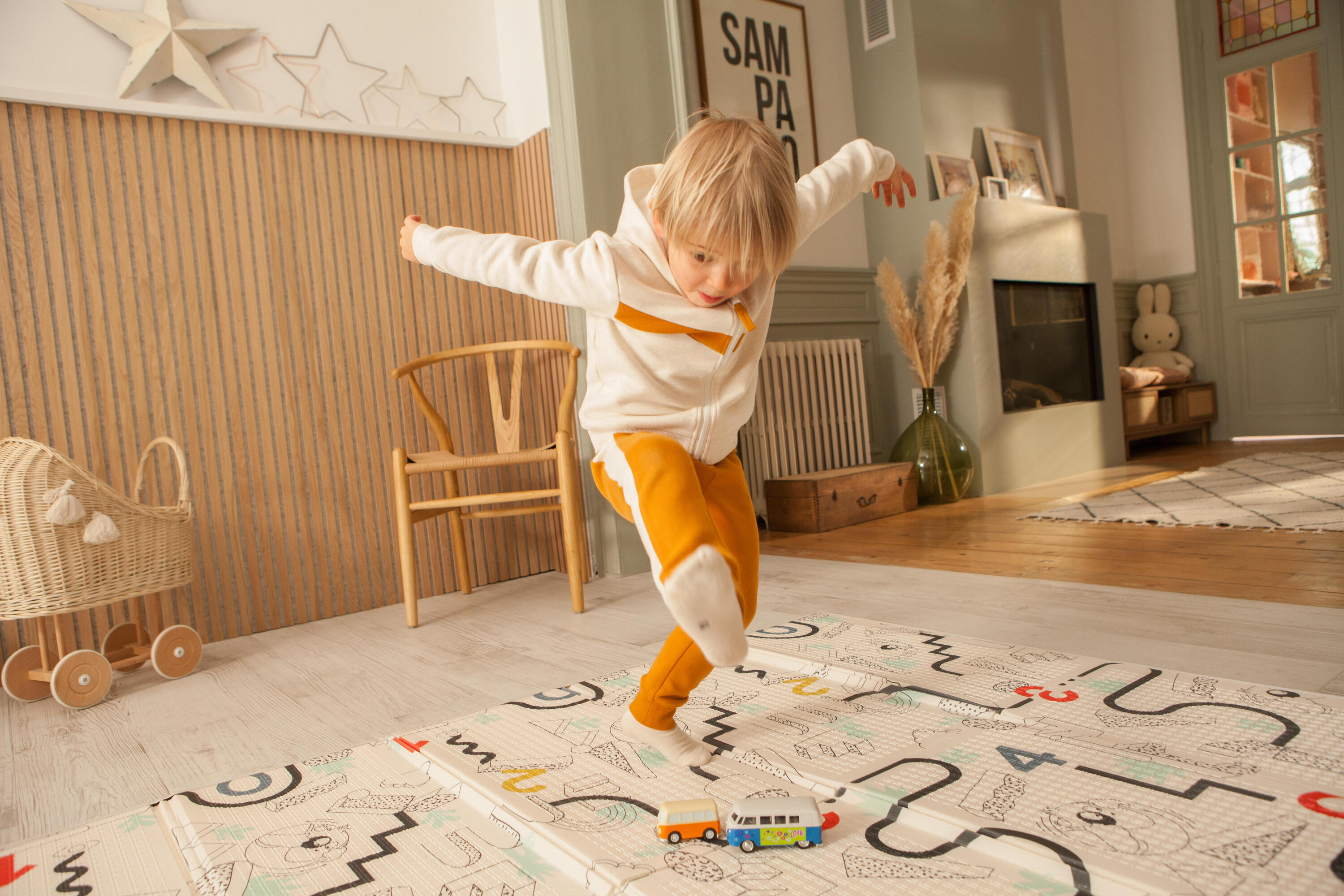 Tapis d’éveil pliable et réversible - 100 gym 101 10/16